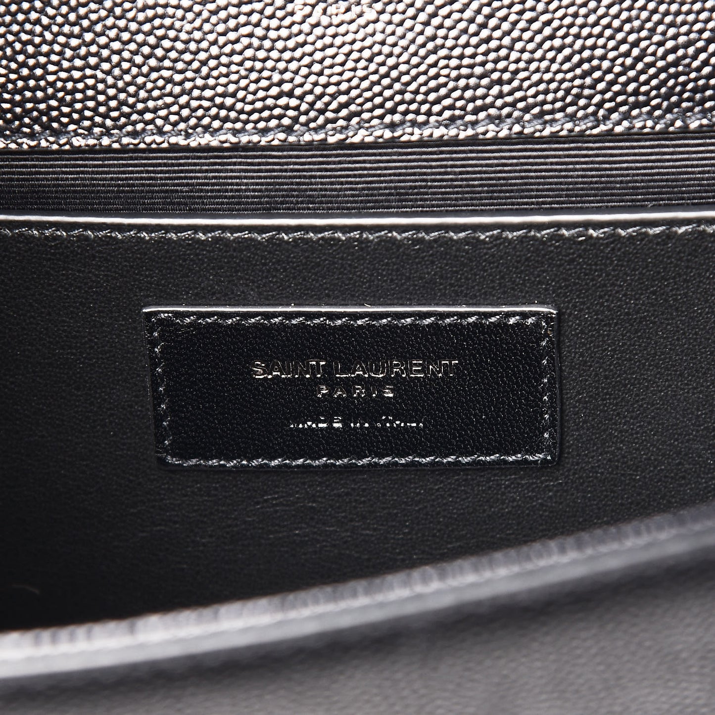 Grain De Poudre Medium Classic Monogram Kate Satchel Black