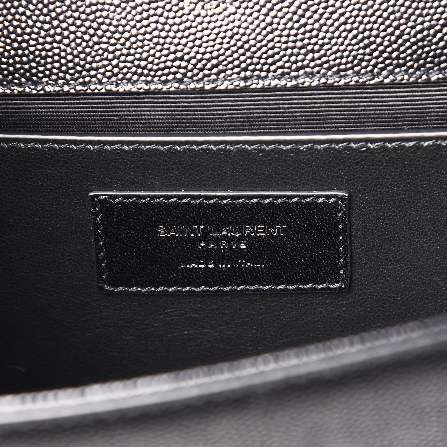 Saint Laurent Grain De Poudre Medium Classic Monogram Kate Satchel Black 8 of 9