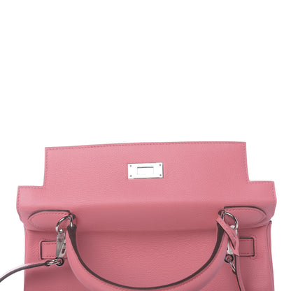 Hermes Evercolor Verso Kelly Retourne 28 Rose D'ete Terre Battue 20 of 42