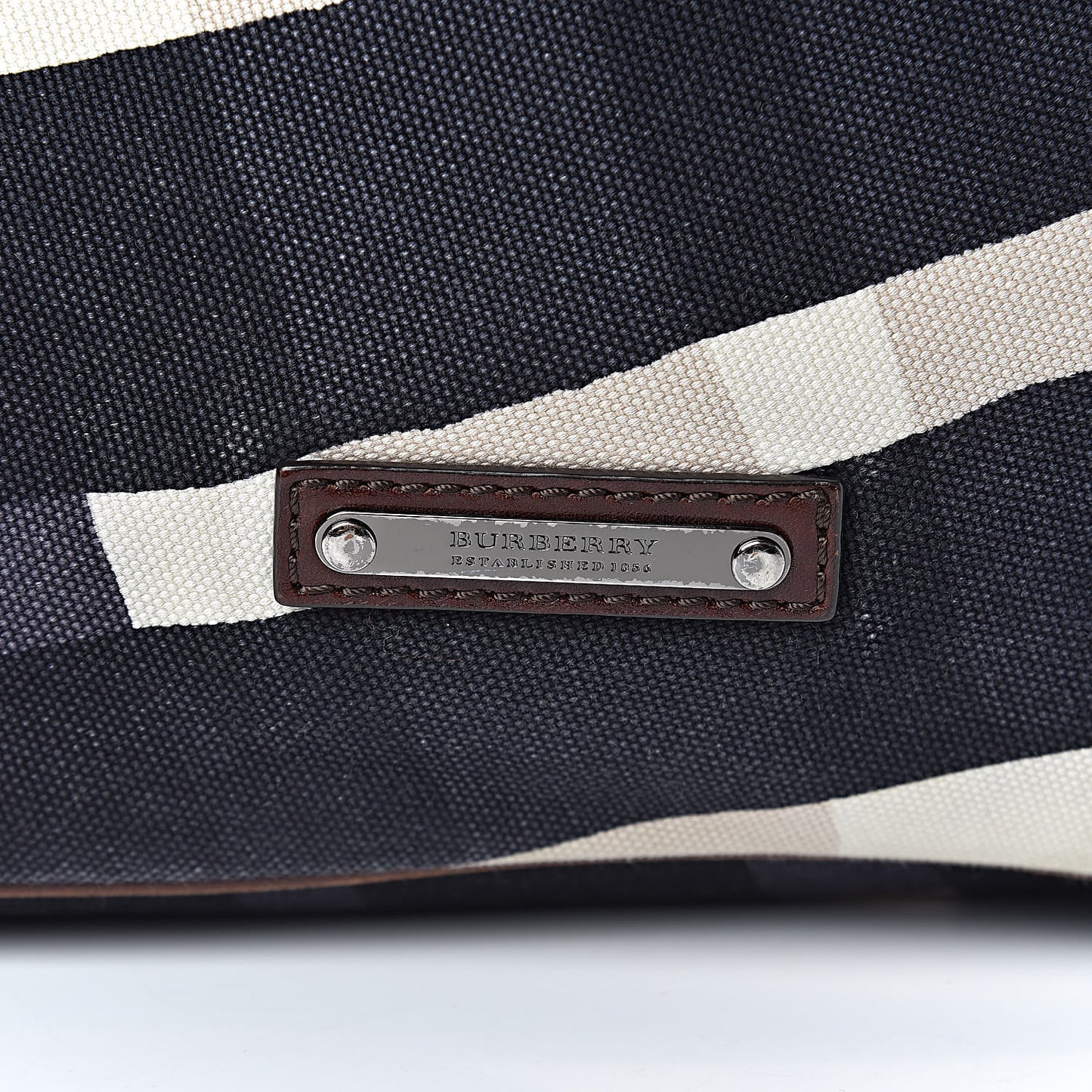 Canvas Check Bucket Bag Multicolor