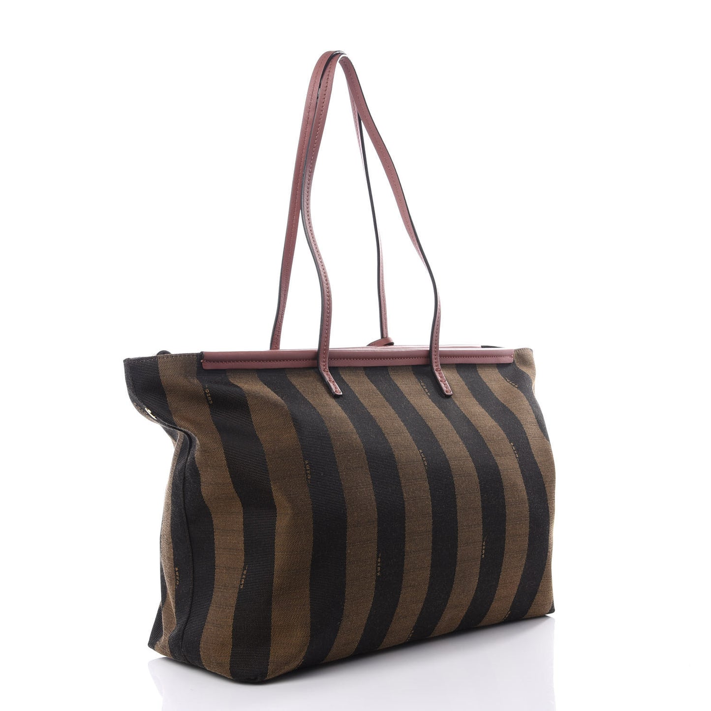 Pequin Vitello Medium Roll Tote Tobacco Rose
