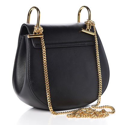 Chloe Suede Calfskin Mini Drew Shoulder Bag Black 3 of 10