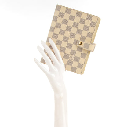 Louis Vuitton Damier Azur Medium Ring Agenda Cover 4 of 14