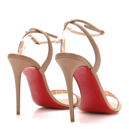 Christian Louboutin Nappa Loubigirl 100 Sandals 40.5 Nude 5 of 7