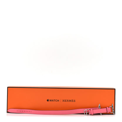 Hermes Swift 41mm Apple Watch Double Tour Band Rose Azalee 6 of 6