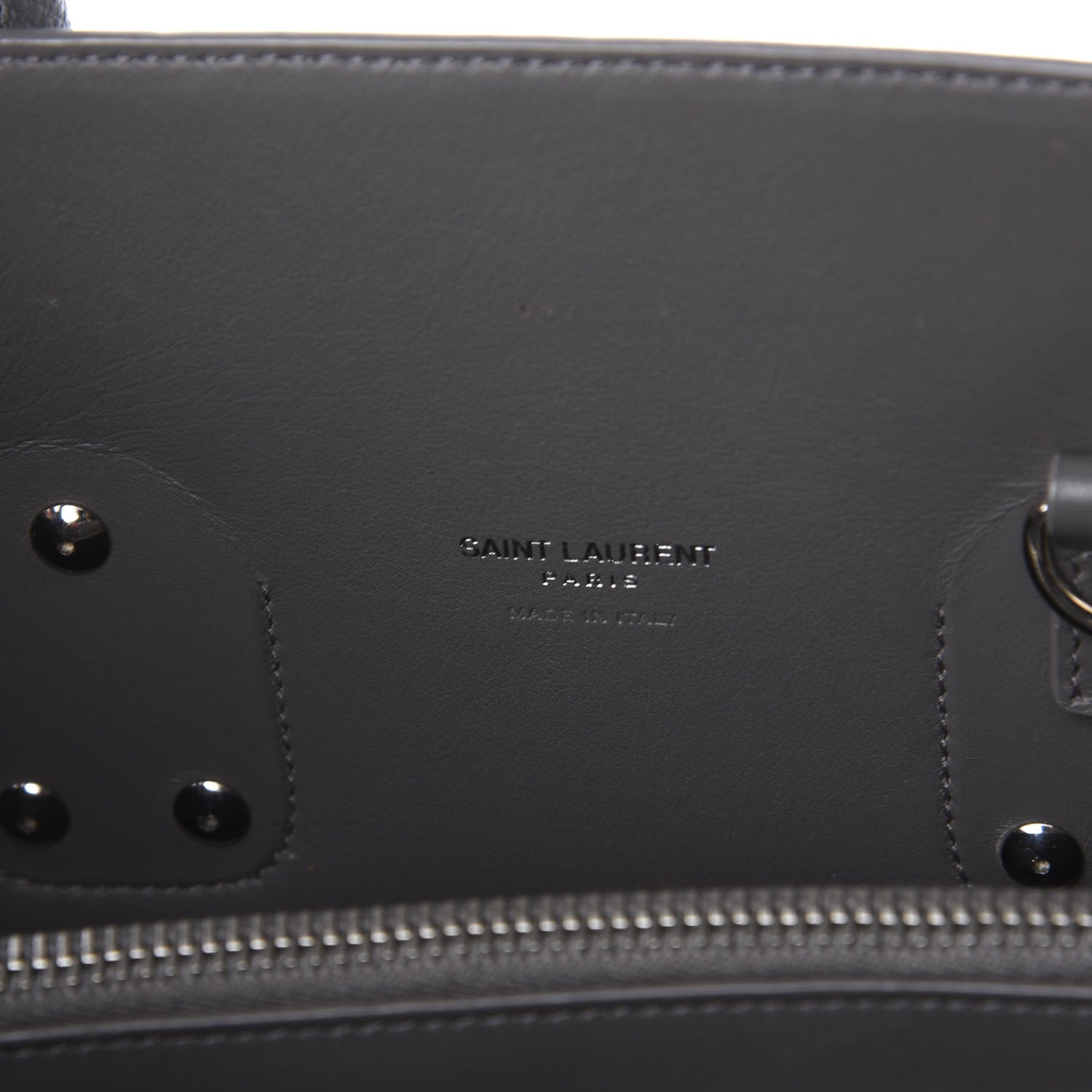 Saint Laurent Grained Calfskin Small Sac De Jour Fog 6 of 10