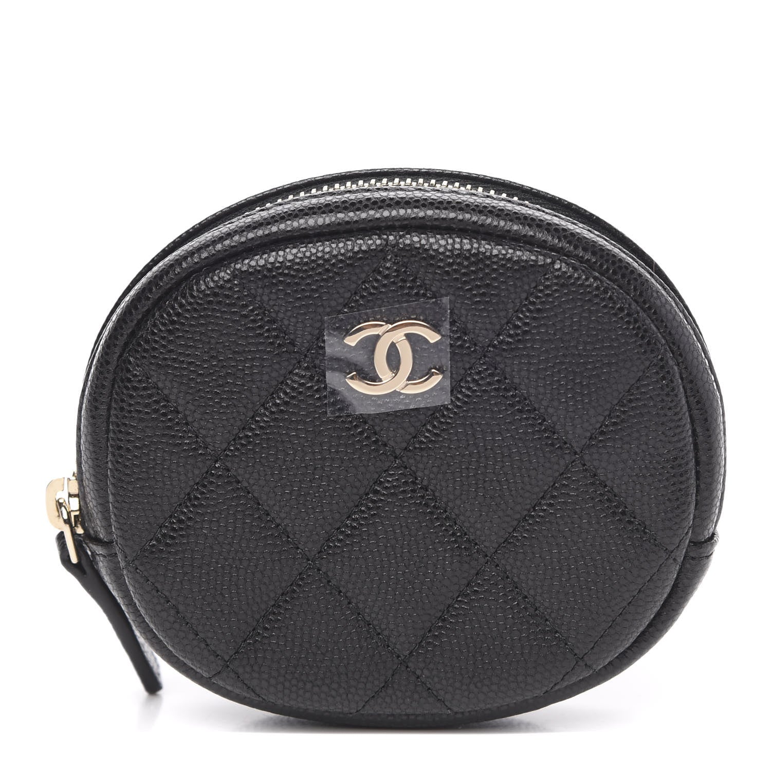 Chanel Caviar Quilted Zip Around Classic Coin Purse Black 1 of 8