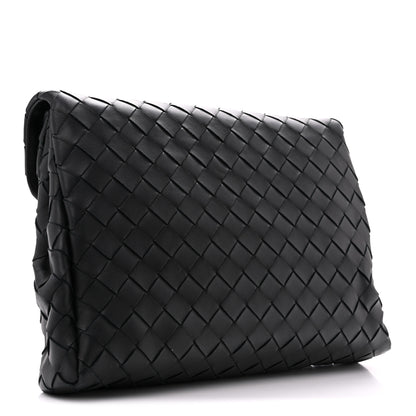 Bottega Veneta Nappa Intrecciato Portfolio Clutch Black 3 of 8