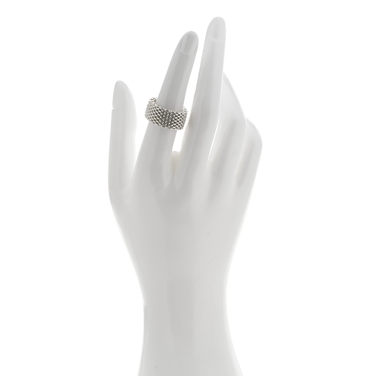 Sterling Silver Somerset Mesh Ring 51 5.75