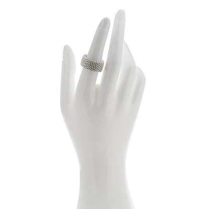 Tiffany Sterling Silver Somerset Mesh Ring 51 5.75 2 of 4