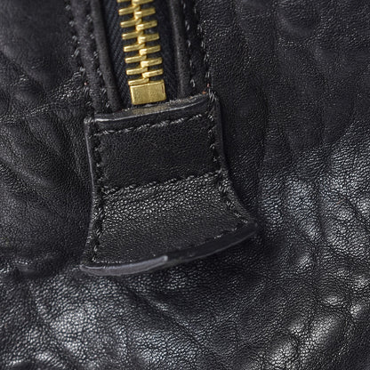 Fendi Crinkled Lambskin Mia Degrade Shopper Black 14 of 17