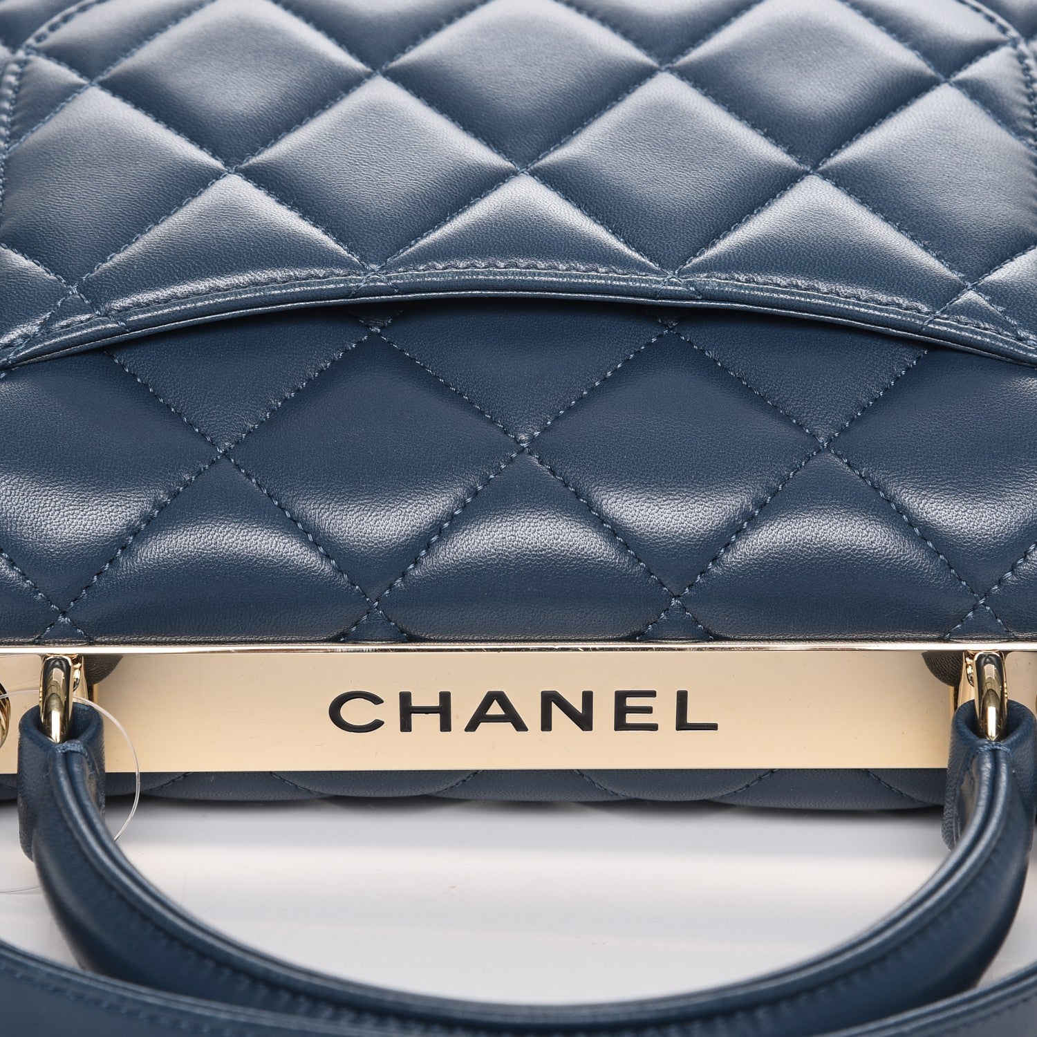 Chanel Lambskin Quilted Small Trendy CC Flap Dual Handle Bag Blue 8 of 8