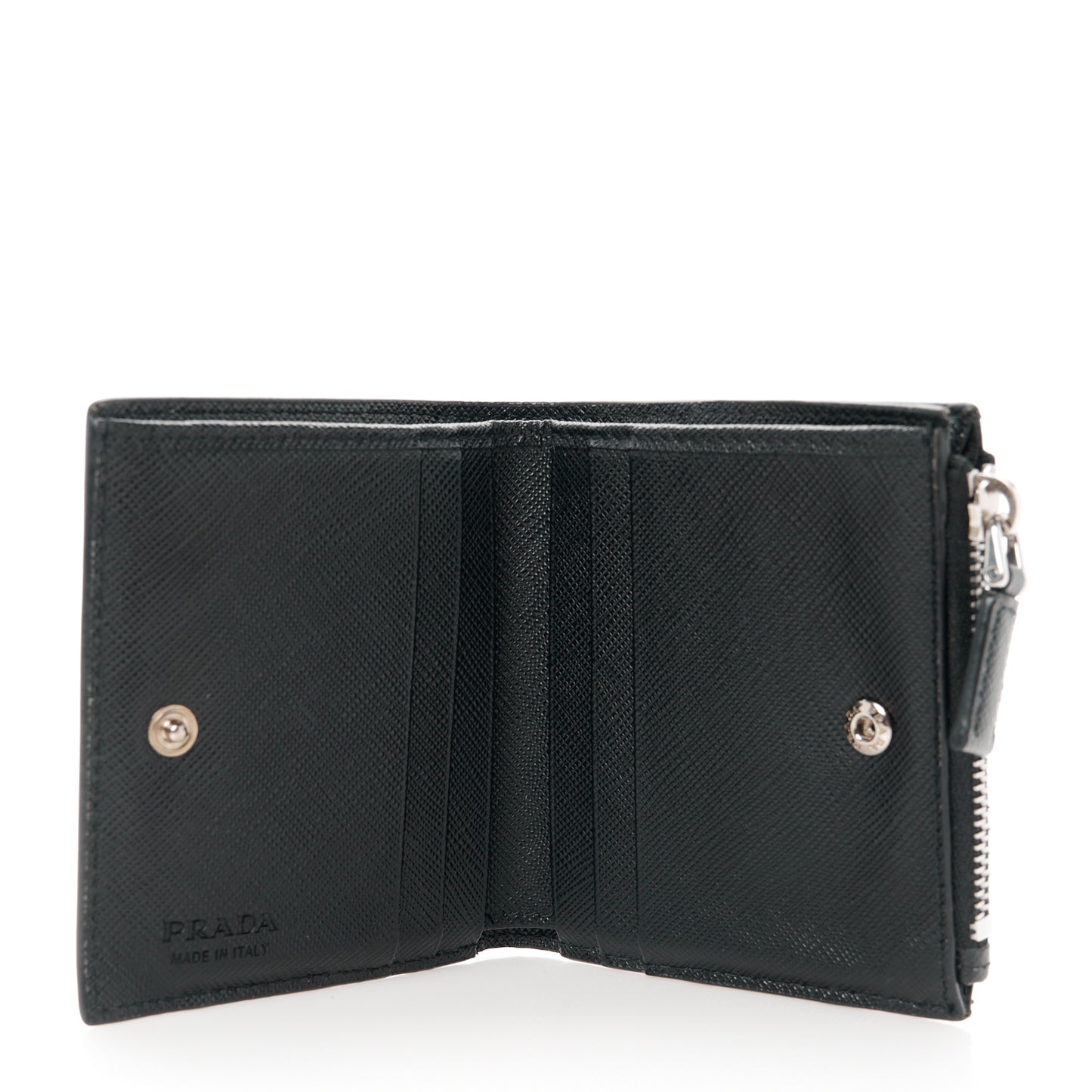 Saffiano Small Compact Wallet Black