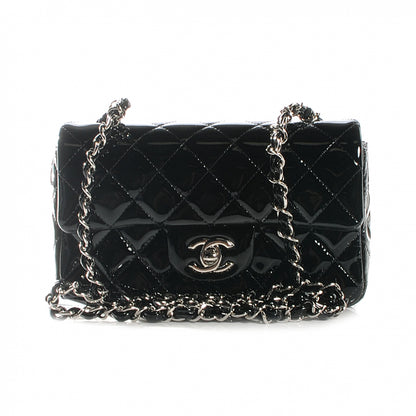 Chanel Patent Quilted Mini Flap Black 1 of 8