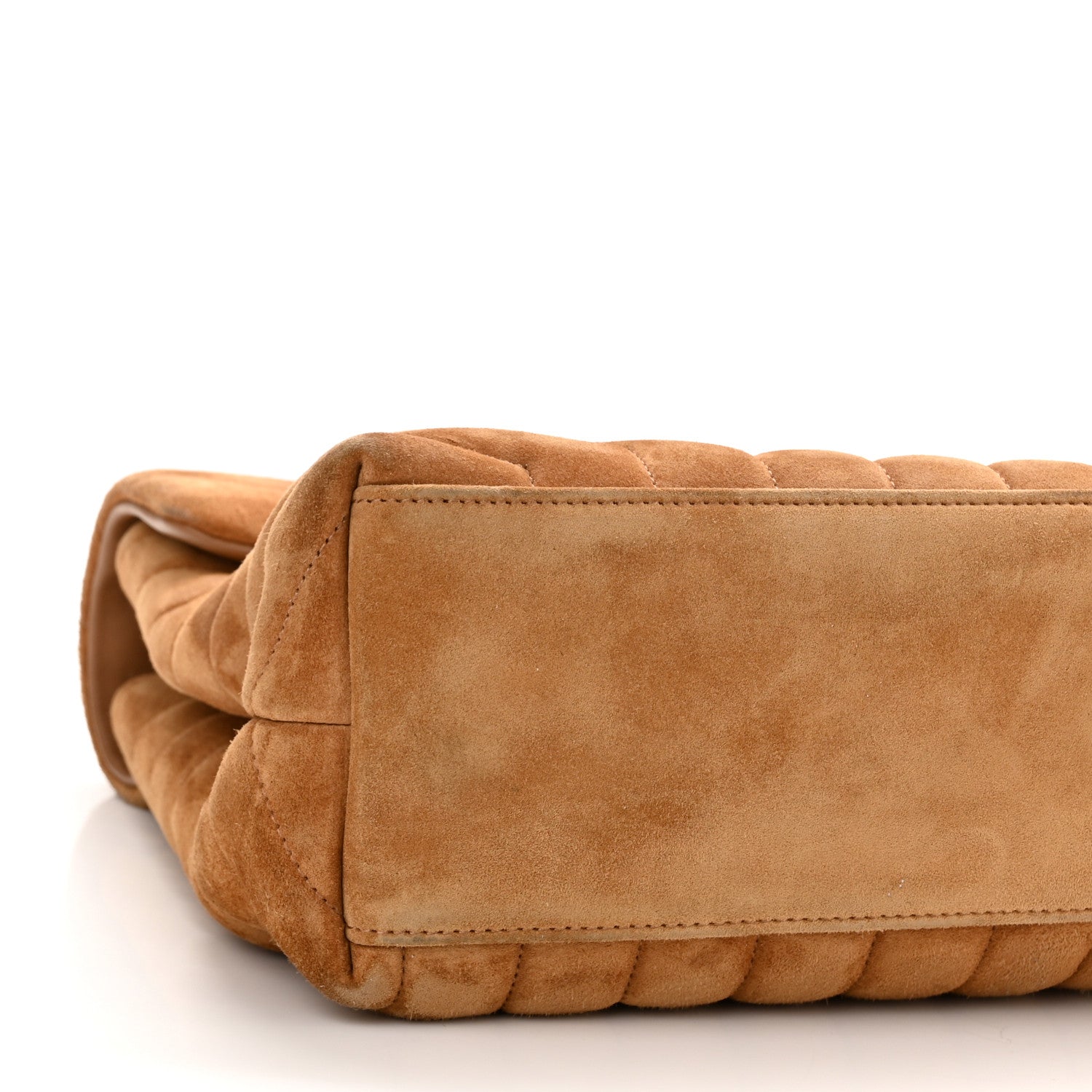 Saint Laurent Suede Y Quilted Monogram Medium Loulou Chain Satchel Cinnamon 10 of 13