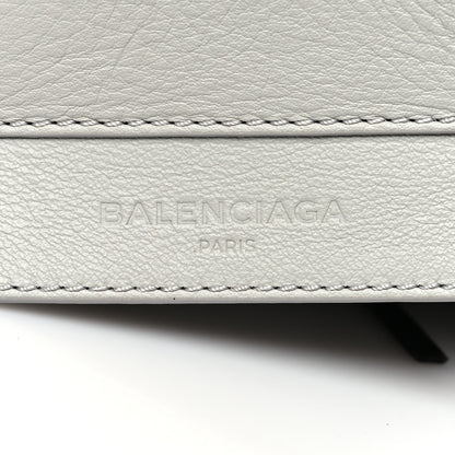 Balenciaga Supple Calfskin Bi-Color Papier A4 Tote White Black 7 of 16