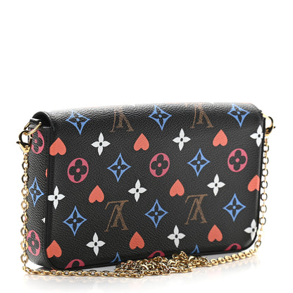 Louis Vuitton Game On Felicie Chain Wallet Black 4 of 9