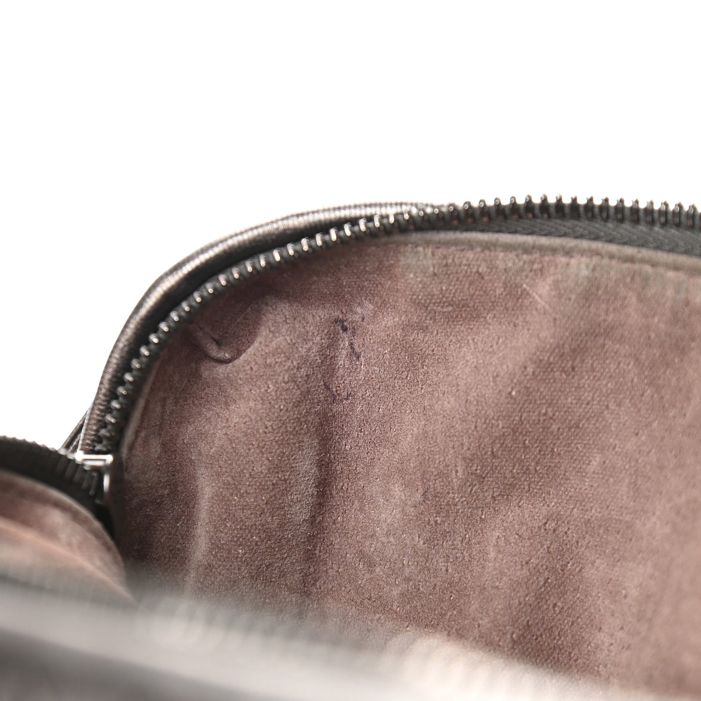 Metallic Grosgrain Intrecciato Nodini Bag Pewter