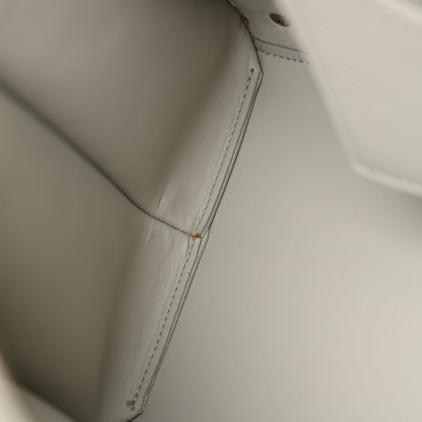 Grained Calfskin Silver Hardware Neo Classic City Light Grey