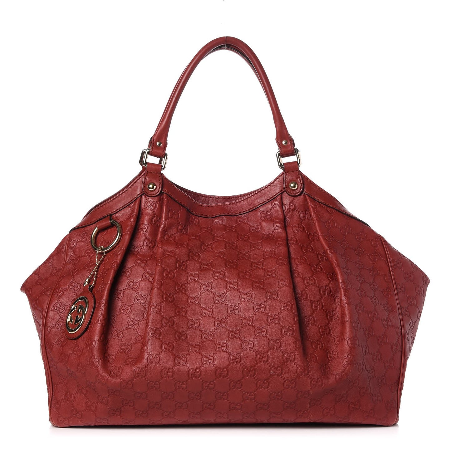 Guccissima Large Sukey Tote Red