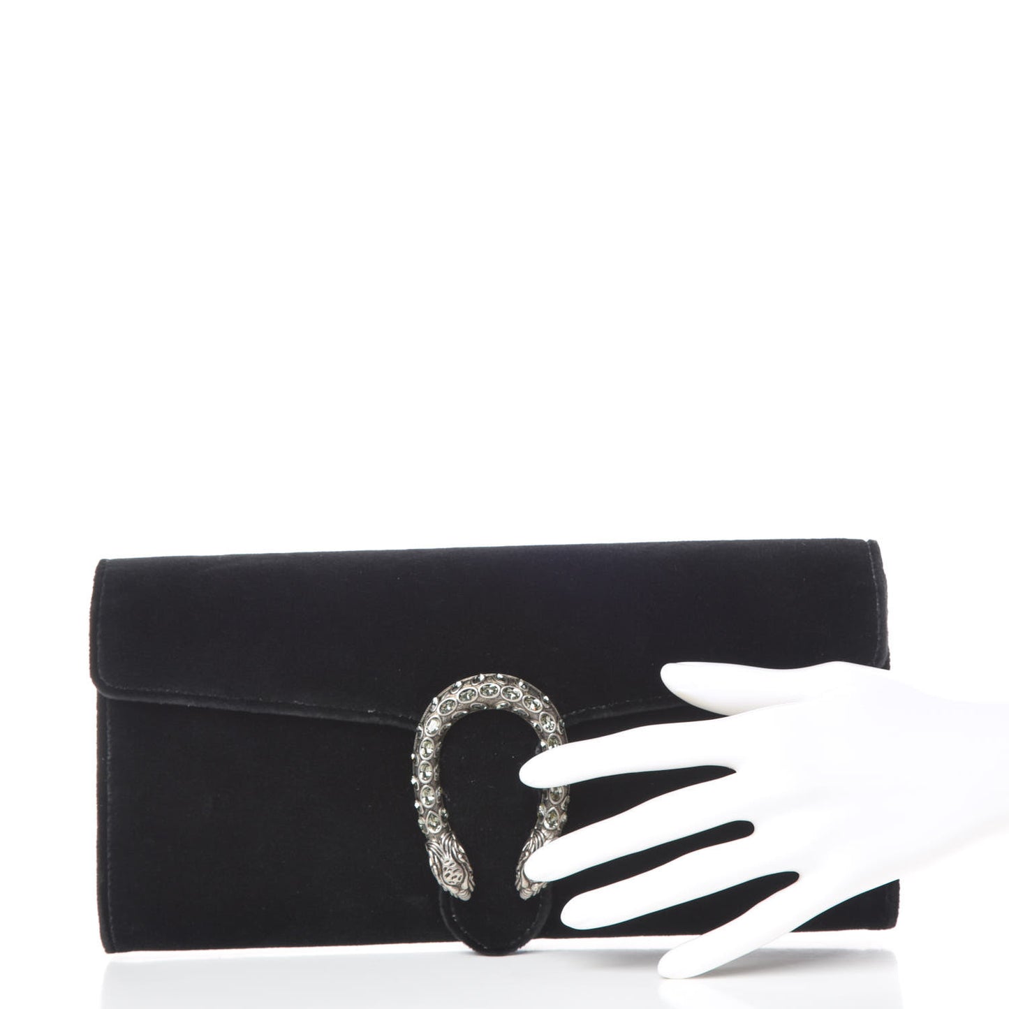 Velvet Dionysus Clutch Black