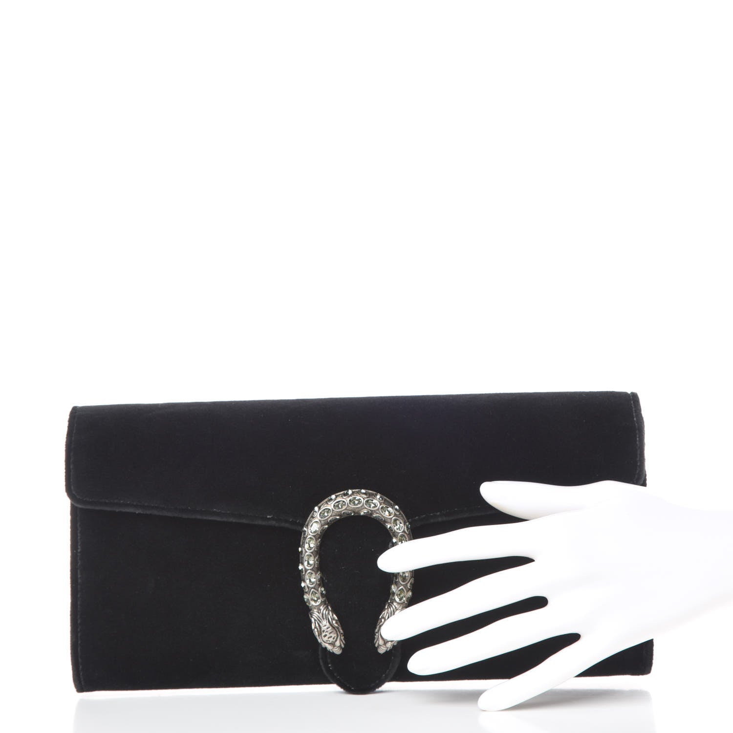 Gucci Velvet Dionysus Clutch Black 2 of 10