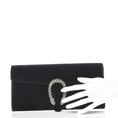 Gucci Velvet Dionysus Clutch Black 2 of 10