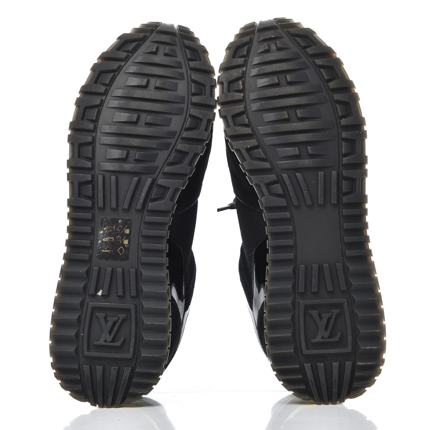 Louis Vuitton Suede Monogram Run Away Sneakers 38 Black 5 of 16
