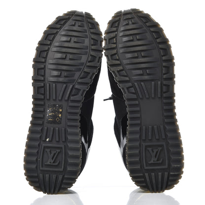 Louis Vuitton Suede Monogram Run Away Sneakers 38 Black 5 of 16