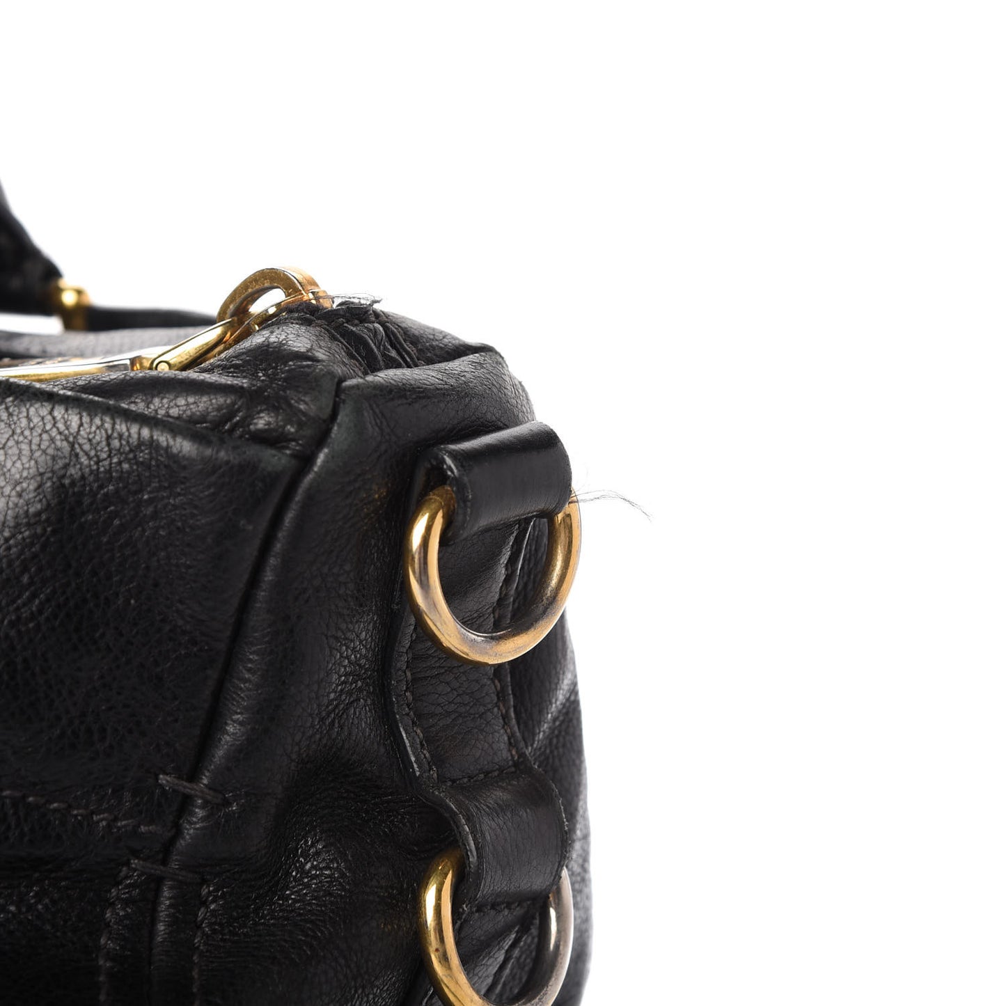 Glace Calf Extra Wide Tote Black