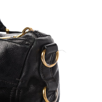 Prada Glace Calf Extra Wide Tote Black 16 of 17