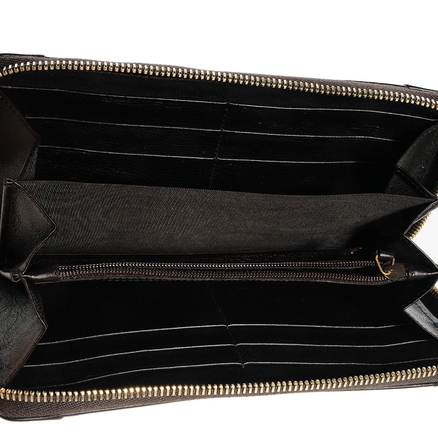 Leather Muse Zip Around Wallet Brown