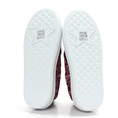 Christian Dior Velvet Oblique Womens Solar Slip On Sneakers 36.5 Scarlet 5 of 7