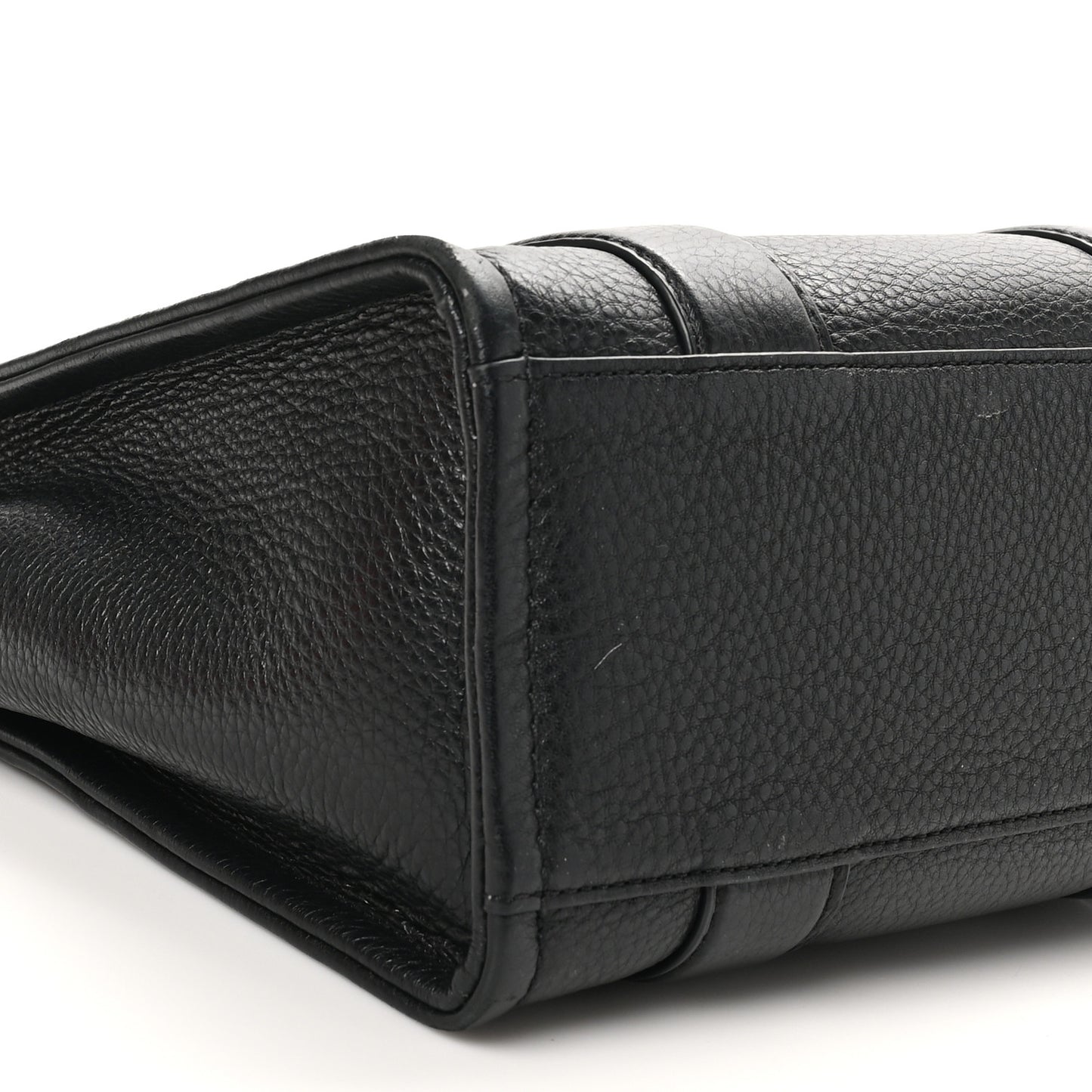 Grained Calfskin Small The Tote Bag Black