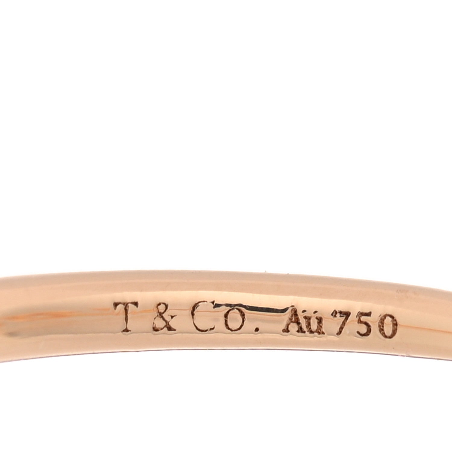 Tiffany 18K Rose Gold Mini Paloma's Graffiti Love Ring 54 7 4 of 5