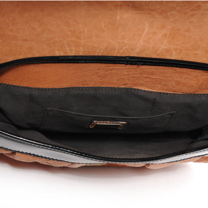Fendi Nappa Patent B Bag Osso Black 5 of 9