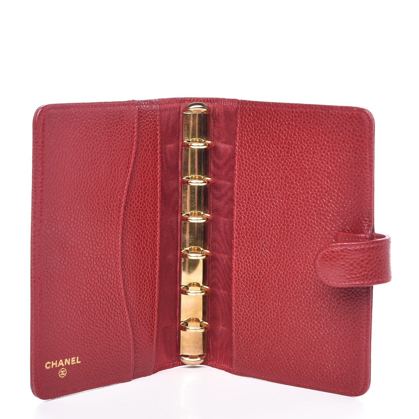 Caviar CC Small Ring Agenda Planner Red