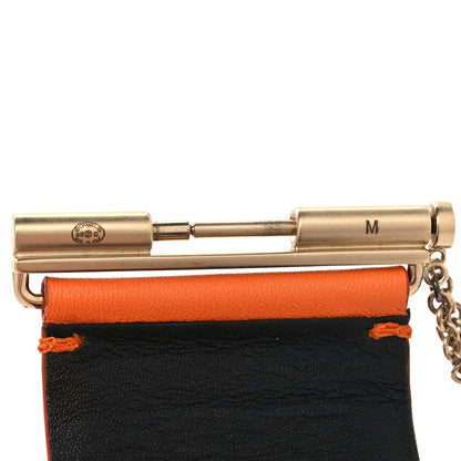 Chanel Calfskin CC Wide Cuff M Orange 4 of 6