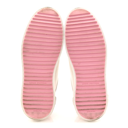 Louis Vuitton Time Out Bow Sneakers 37.5 White Pink 6 of 10