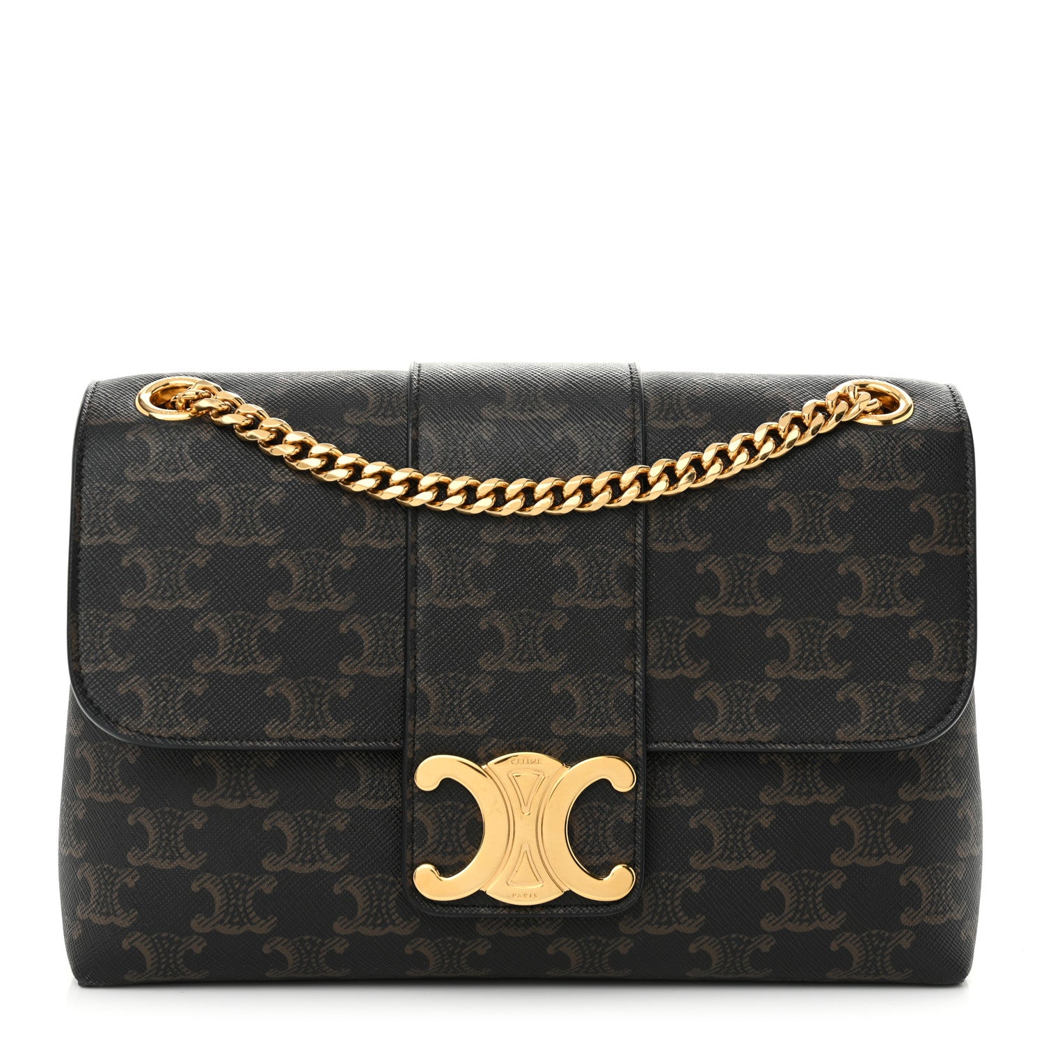 Celine Triomphe Canvas Medium Victoire Tan 1 of 11