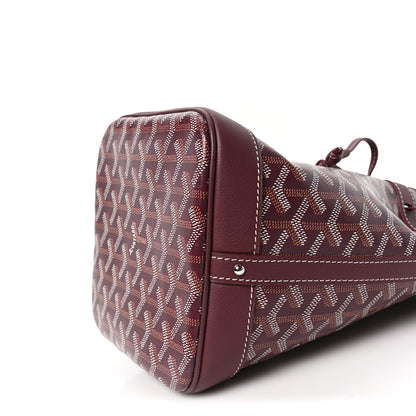 Goyard Goyardine Petit Flot Bucket Bag PM Burgundy 9 of 9