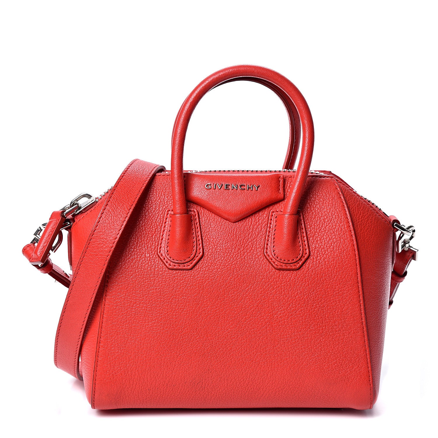 Givenchy Sugar Goatskin Mini Antigona Medium Red 1 of 9
