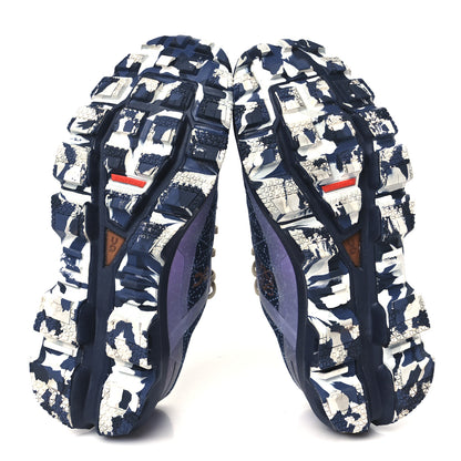 Loewe X ON Canvas Mesh Star Print Cloudventure Sneakers 35.5 Space Blue 6 of 10