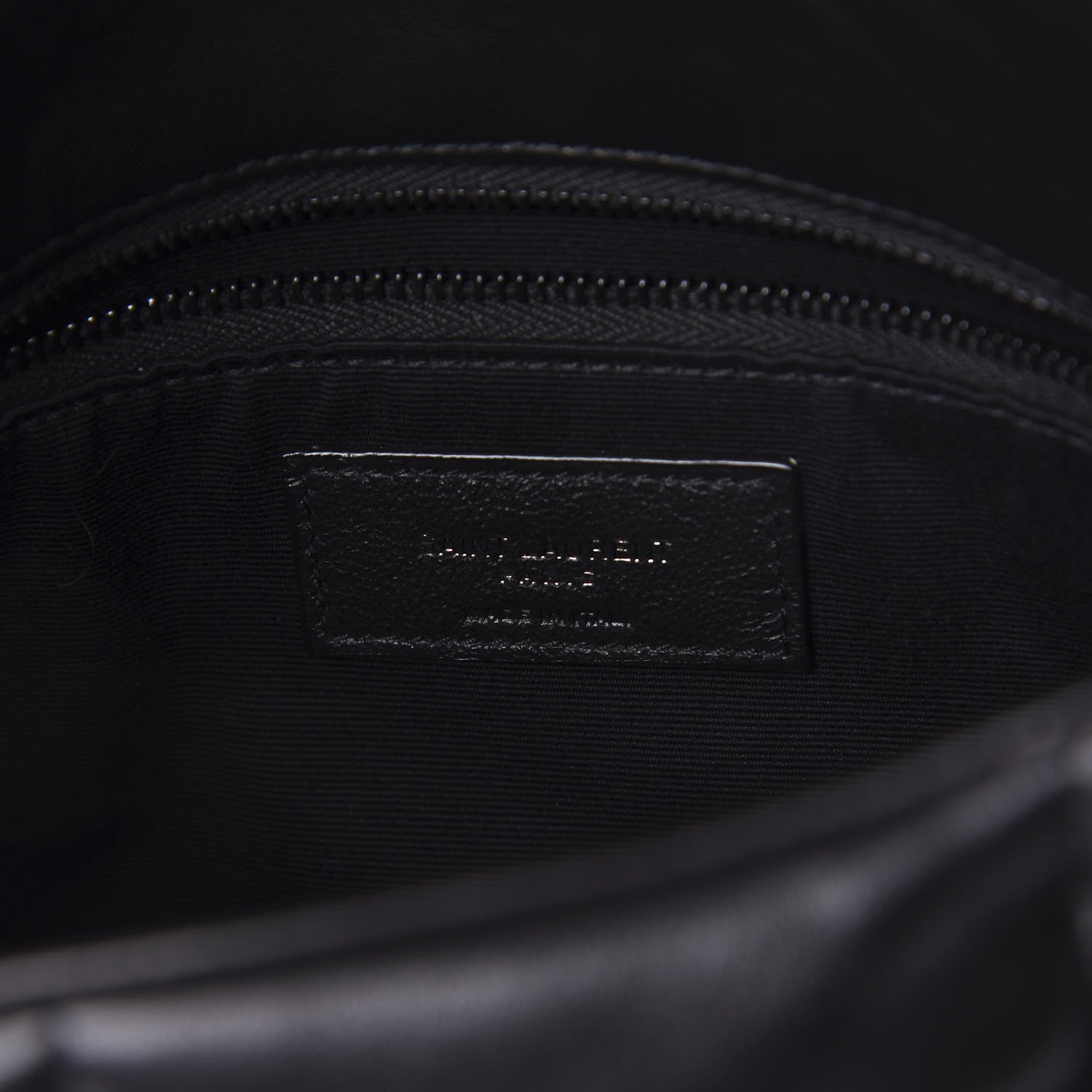 Saint Laurent Lambskin Quilted Small Loulou Puffer Monogram Chain Satchel Black 9 of 12
