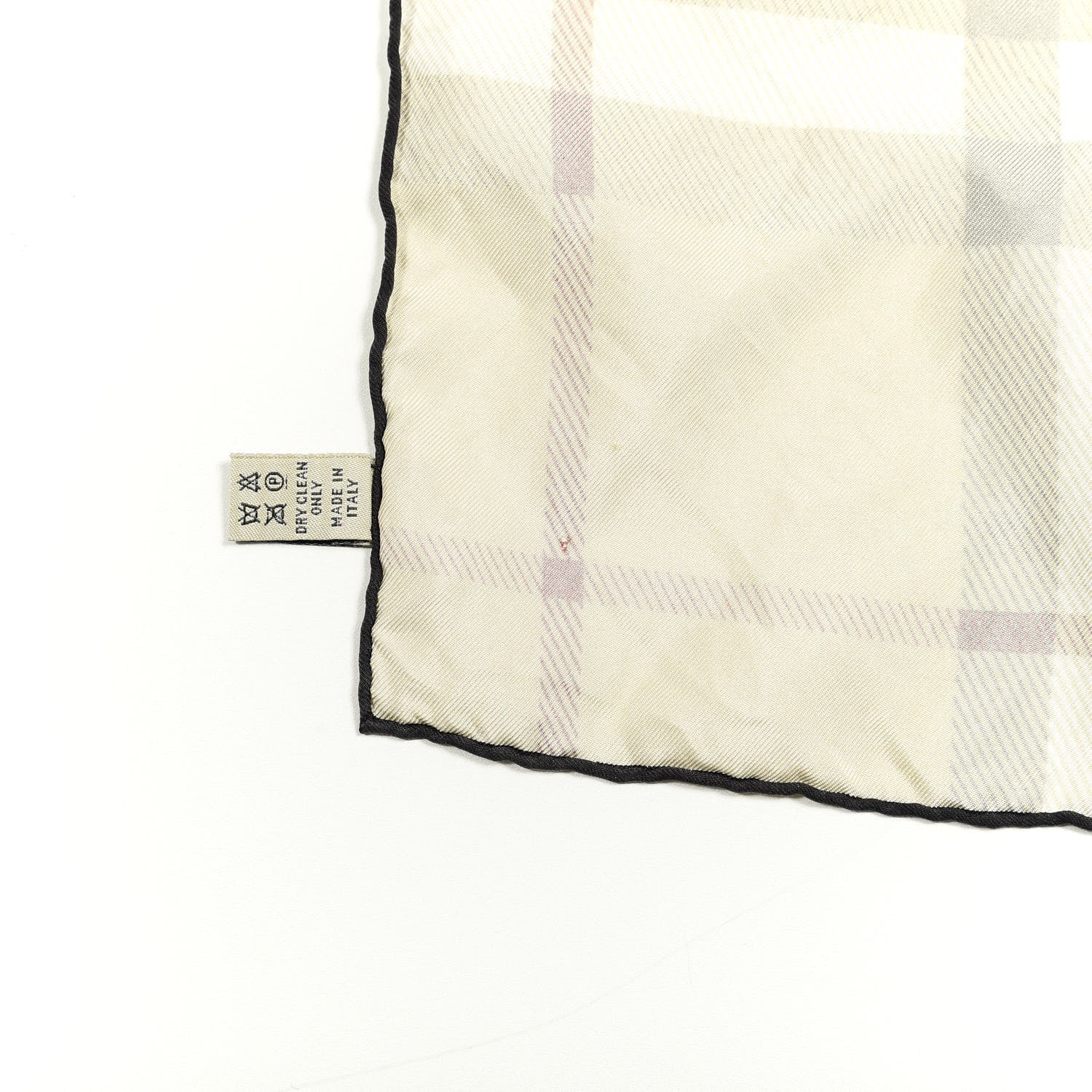 Burberry Wool Silk Gauze Giant Check Scarf Stone 6 of 6