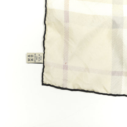 Burberry Wool Silk Gauze Giant Check Scarf Stone 6 of 6