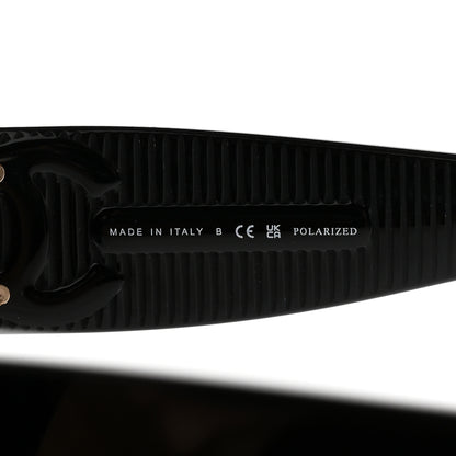 Chanel Square Polarized CC Sunglasses 5494-A Black 6 of 8