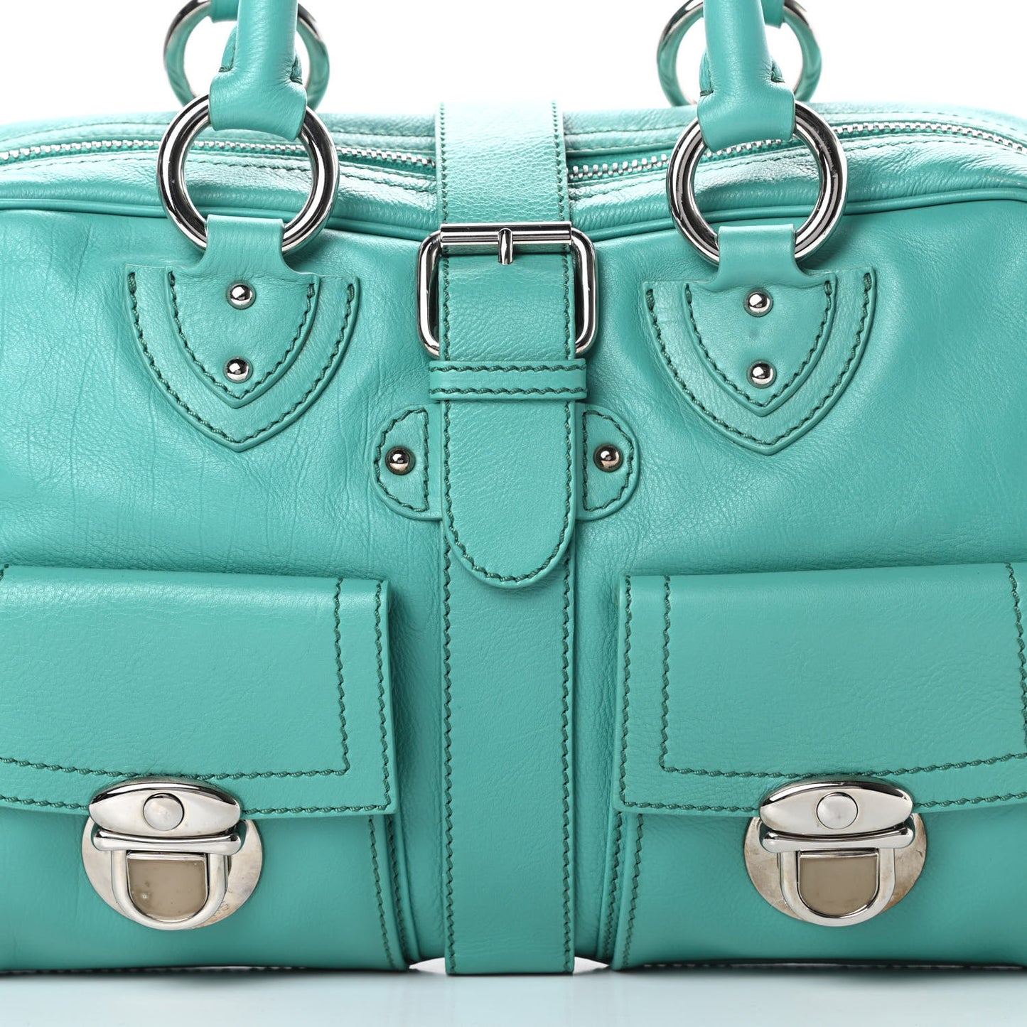 Calfskin Venetia Satchel Spearmint