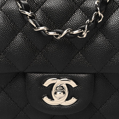 Chanel Caviar Quilted Mini Rectangular Flap Black 8 of 10
