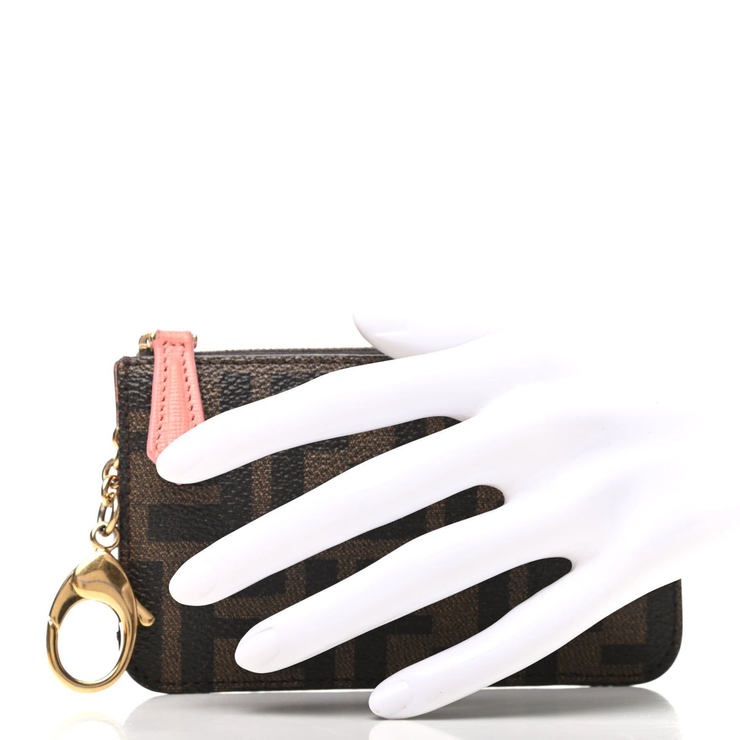 Zucca Spalmati Vitello Elite Coin Pouch Key Case Tobacco Pesca